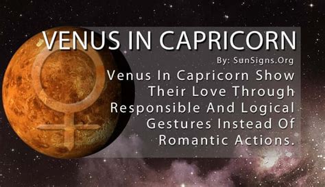 dating a venus in capricorn